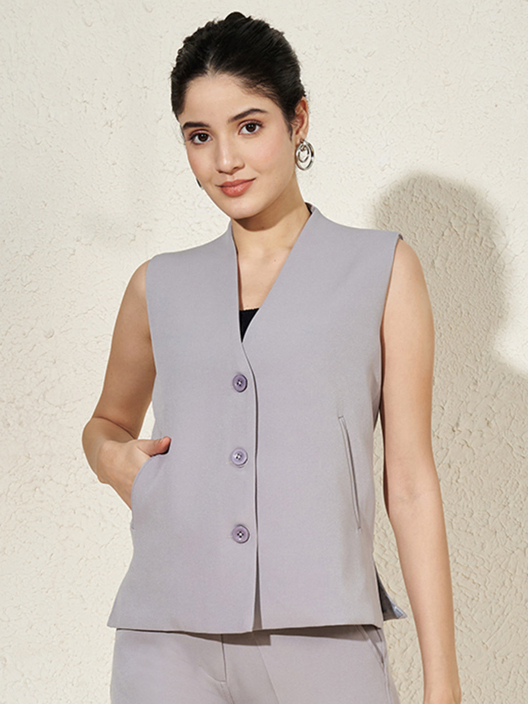 V Neck Waistcoat