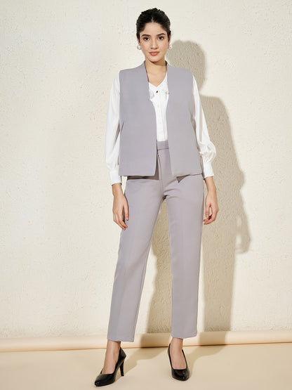 V-Neck Front Open Waistcoat