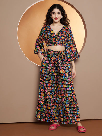 Printed Crop Top