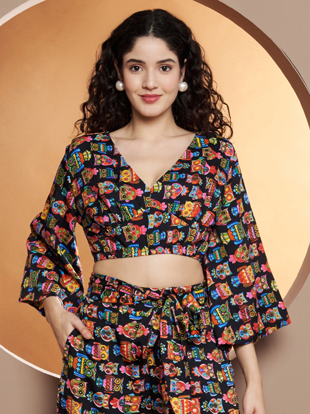 Printed Crop Top