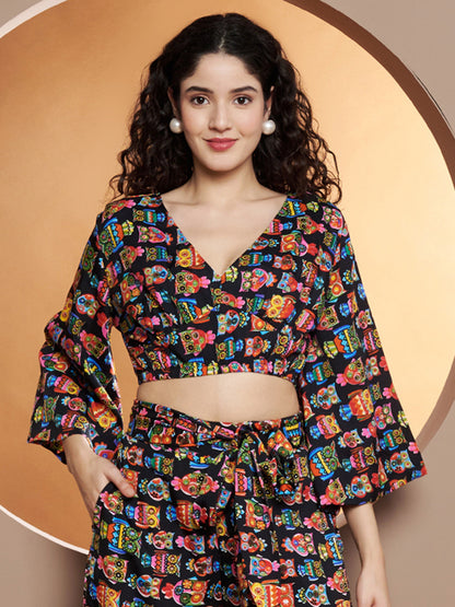 Printed Crop Top