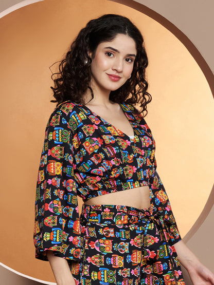 Printed Crop Top