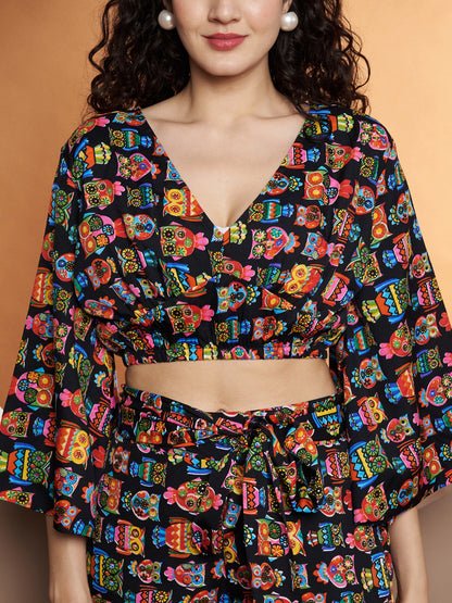 Printed Crop Top