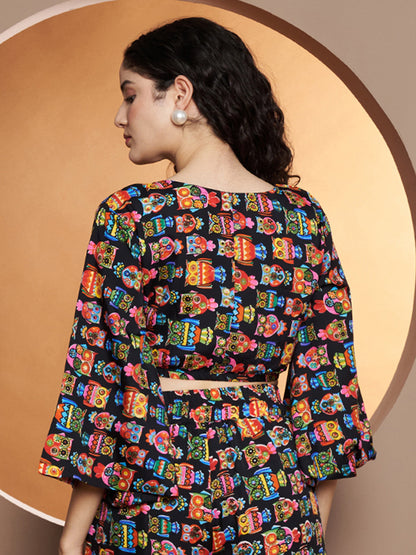 Printed Crop Top