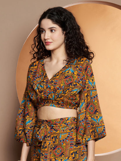 Printed Crop Top