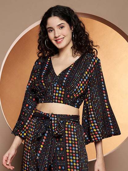Printed Crop Top