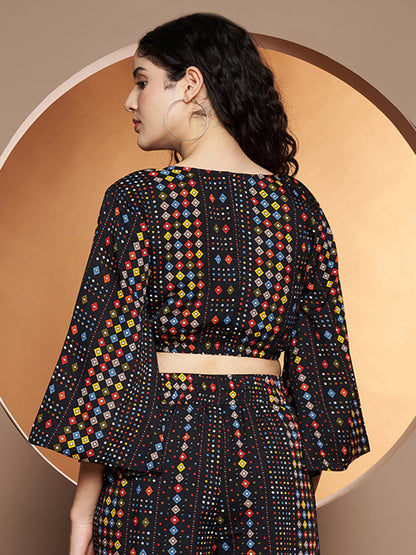 Printed Crop Top
