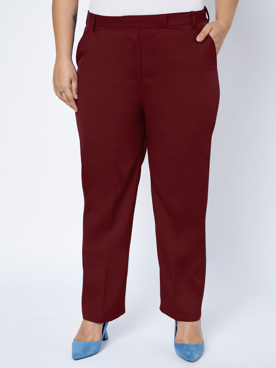 Plus Size Waistcoat With Trousers Two Pieces Suit