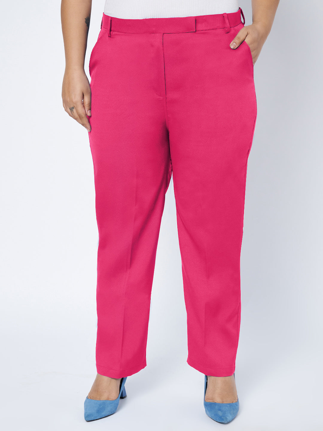 Plus Size Waistcoat With Trousers Two Pieces Suit