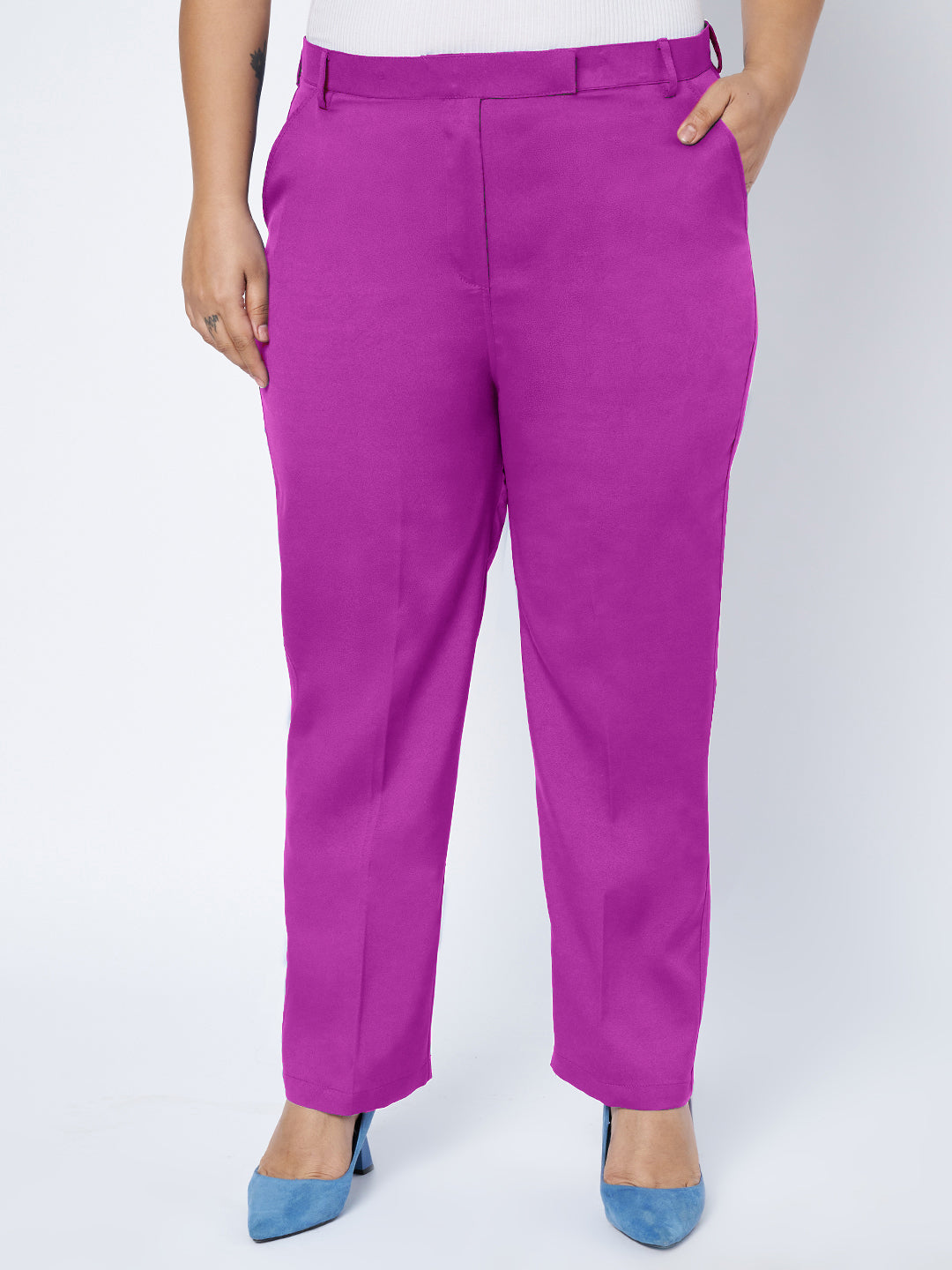 Plus Size Waistcoat With Trousers Two Pieces Suit