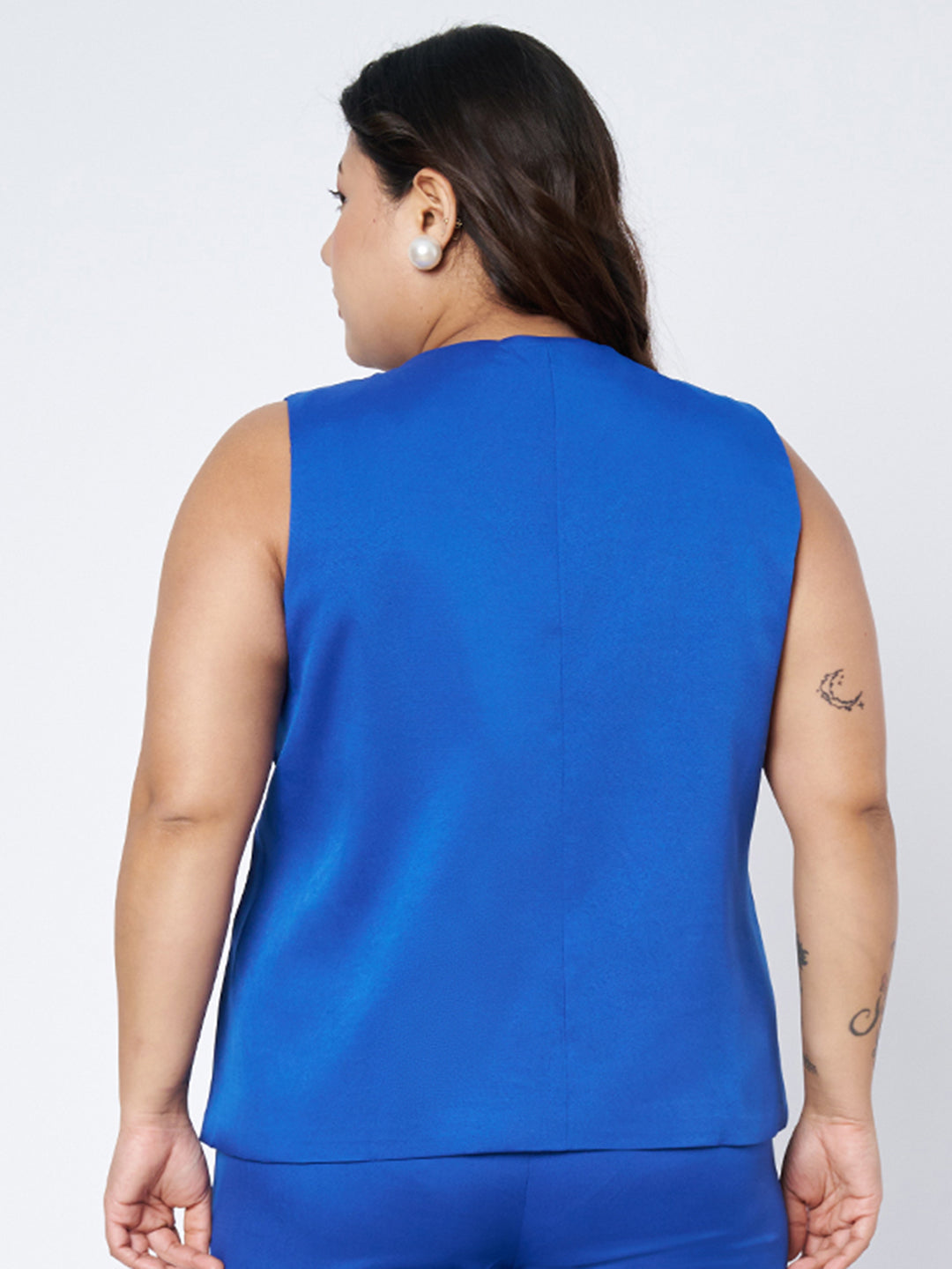 Plus Size Single-Breasted Waistcoat