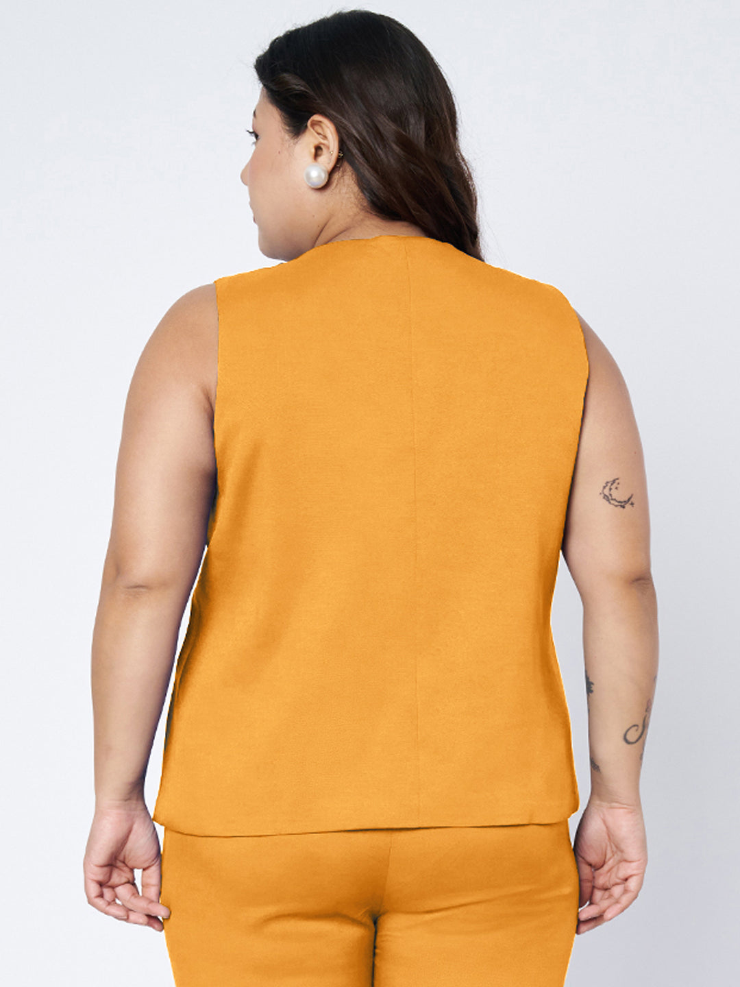 Plus Size Single-Breasted Waistcoat