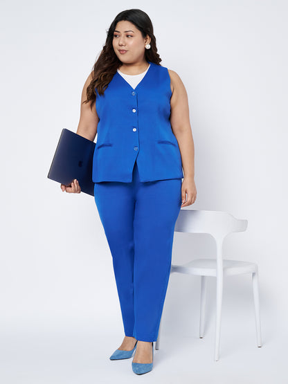 Plus Size Single-Breasted Waistcoat