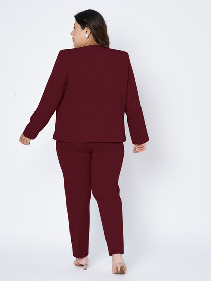 Plus Size 2 Pieces Suit