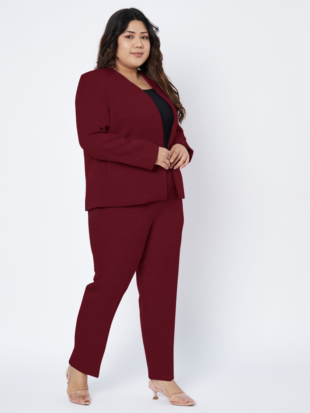 Plus Size 2 Pieces Suit
