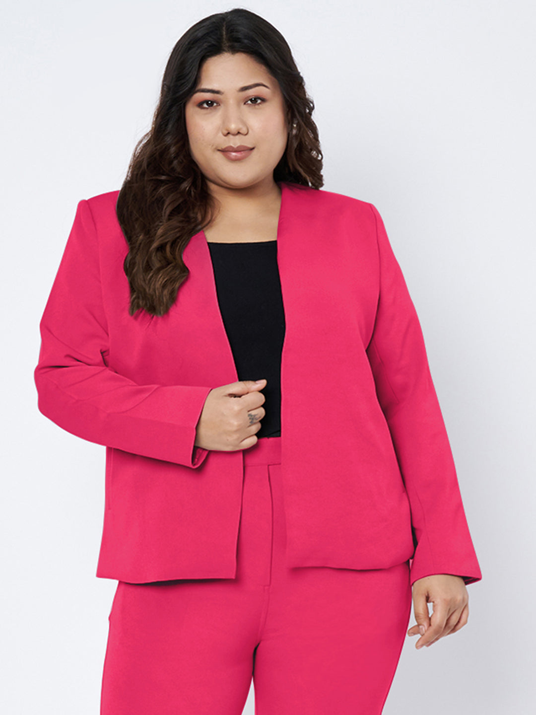 Plus Size 2 Pieces Suit