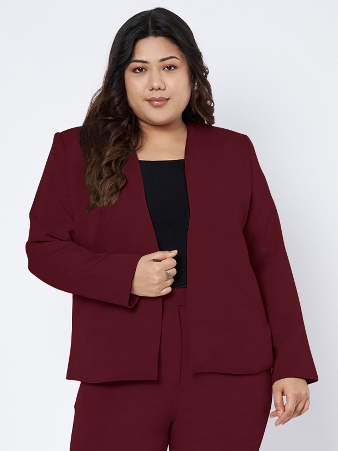 Plus Size 2 Pieces Suit