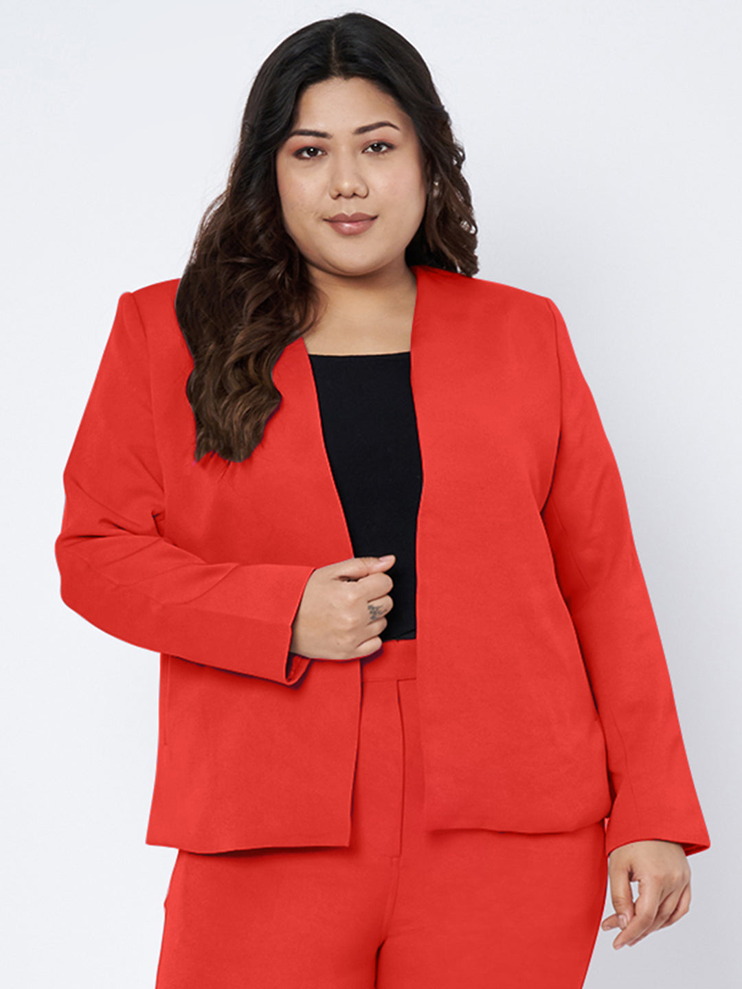 Plus Size 2 Pieces Suit