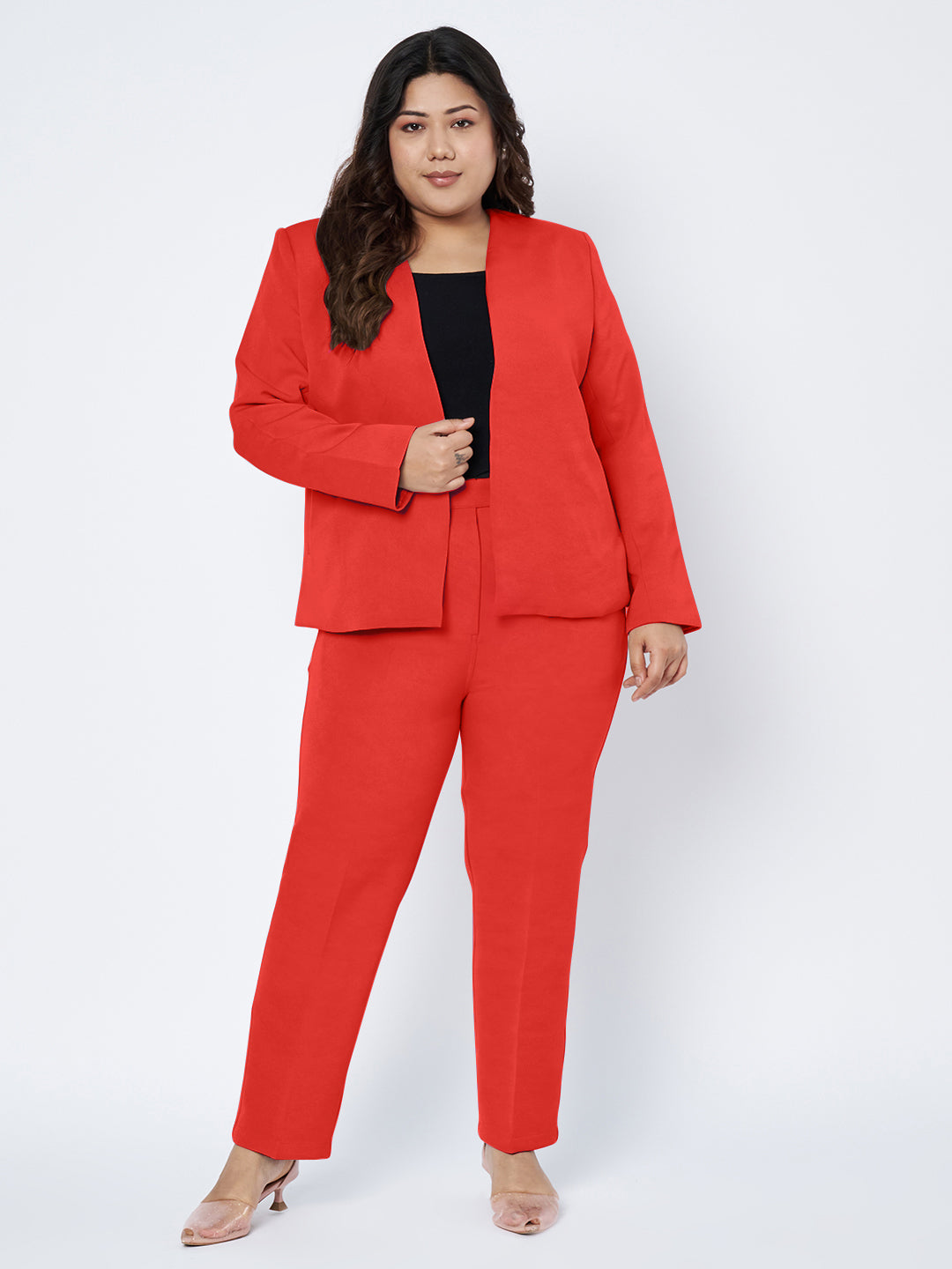 Plus Size 2 Pieces Suit