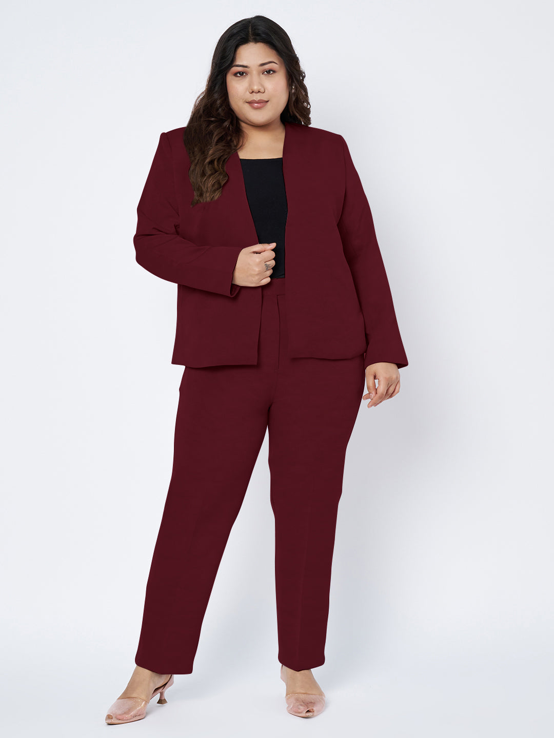 Plus Size 2 Pieces Suit