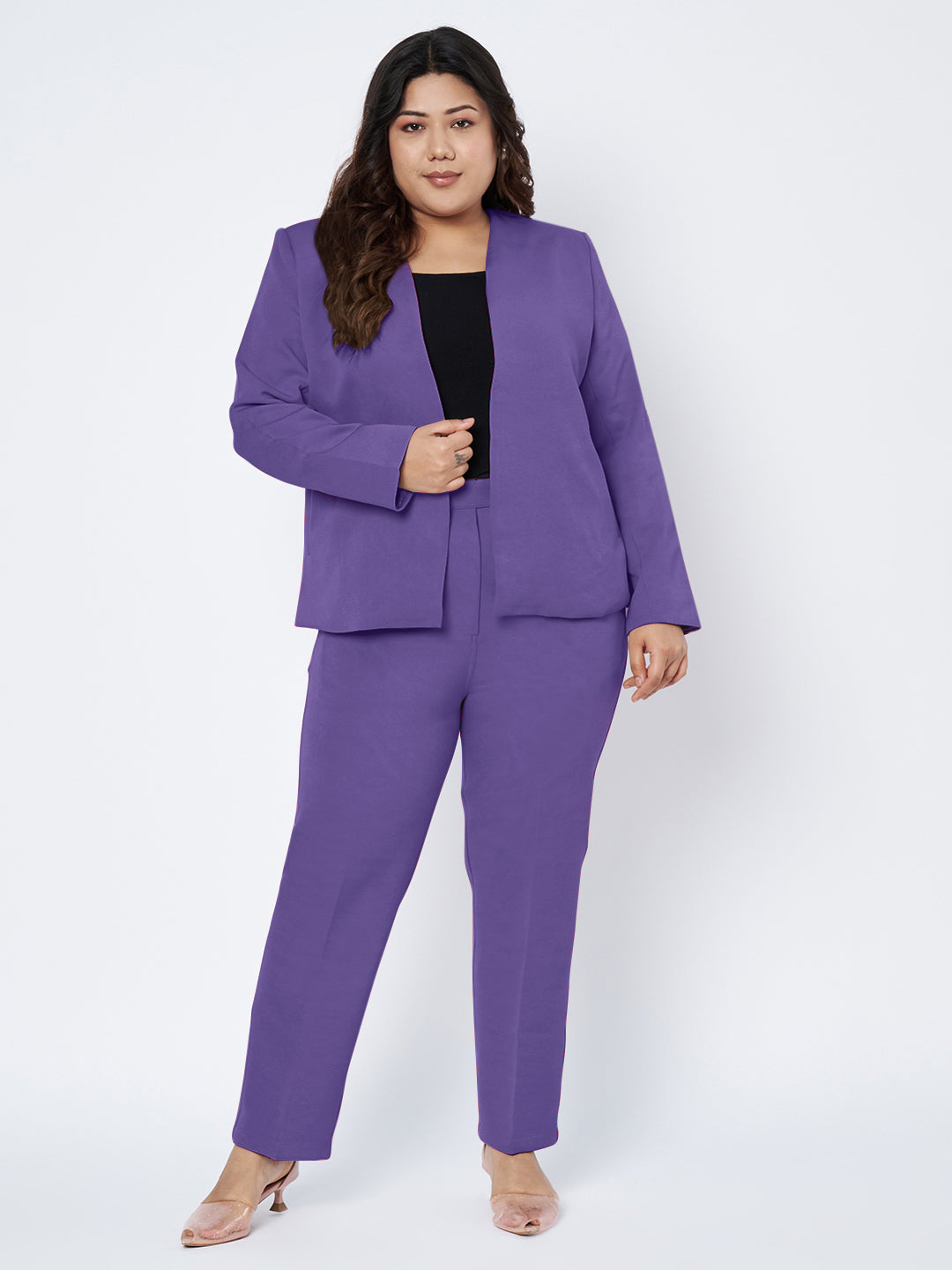 Plus Size 2 Pieces Suit