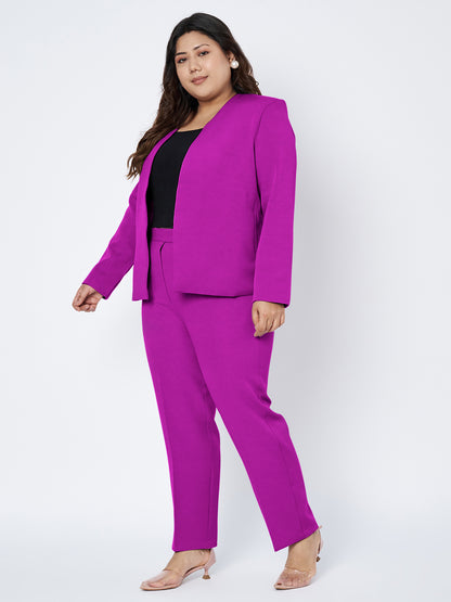 Plus Size 2 Pieces Suit