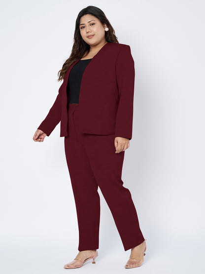 Plus Size 2 Pieces Suit
