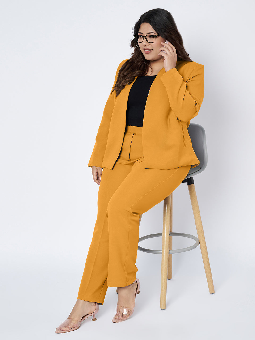 Plus Size 2 Pieces Suit