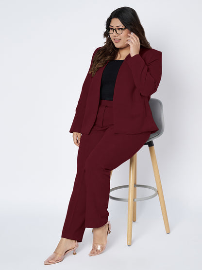 Plus Size 2 Pieces Suit