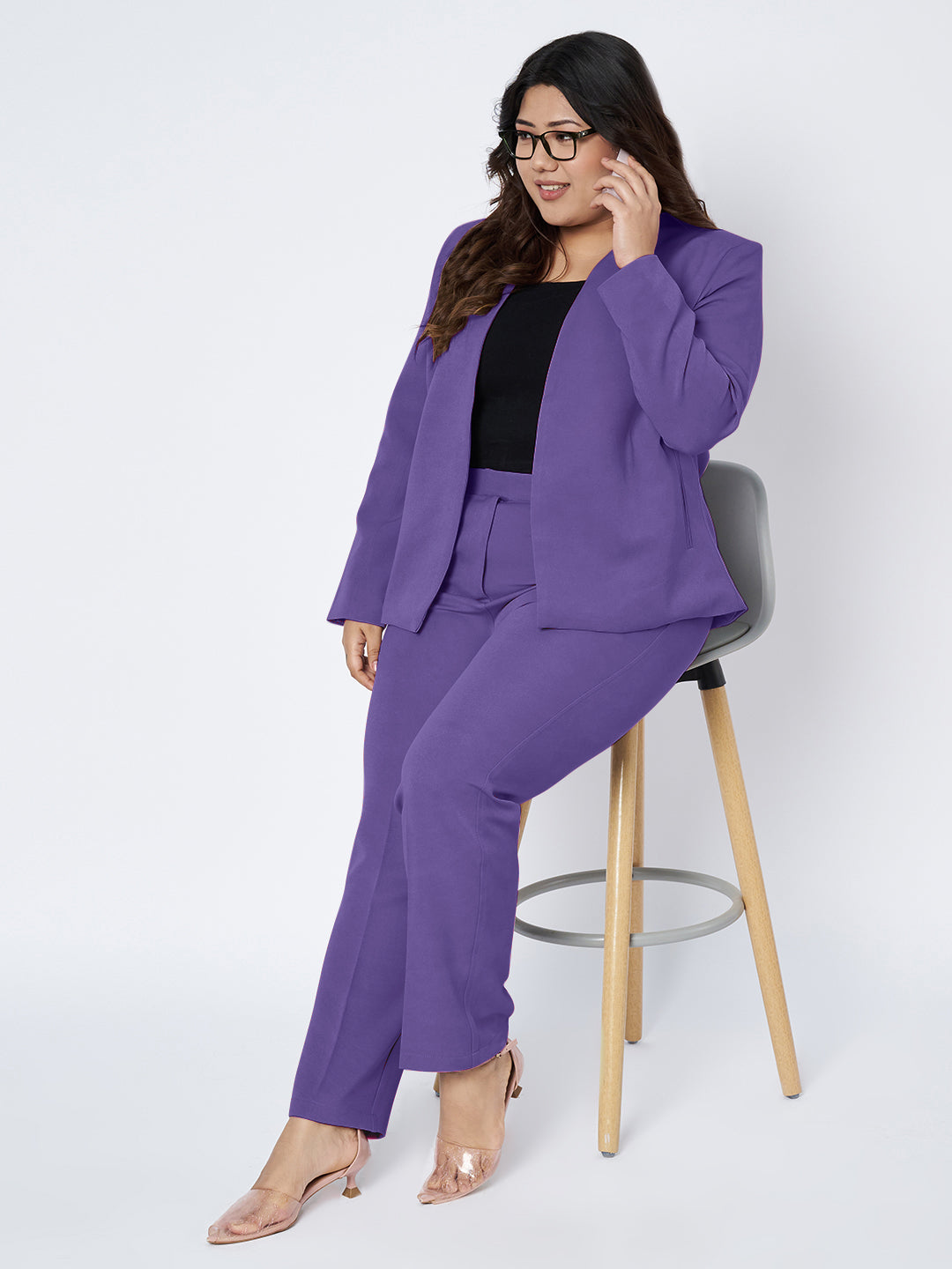 Plus Size 2 Pieces Suit