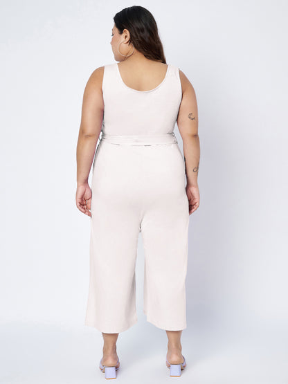 Plus Size Pure Cotton Jumpsuit