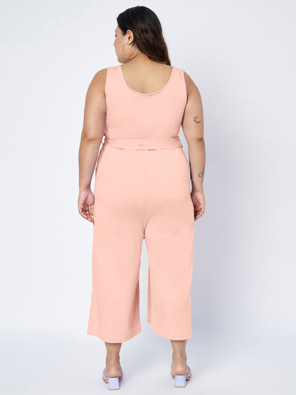 Plus Size Pure Cotton Jumpsuit