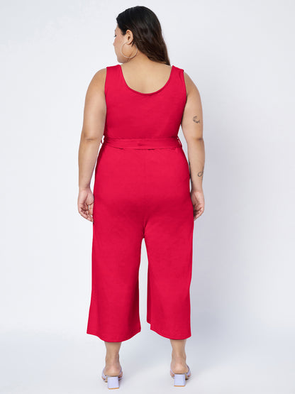 Plus Size Pure Cotton Jumpsuit