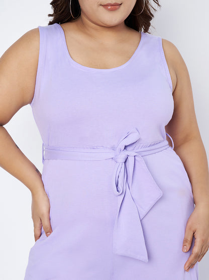 Plus Size Pure Cotton Jumpsuit