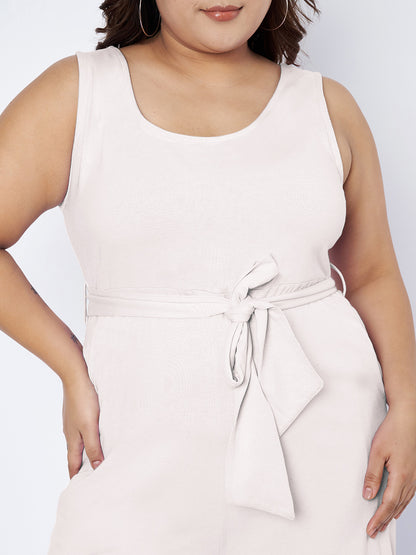 Plus Size Pure Cotton Jumpsuit