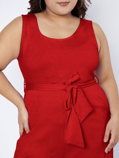 Plus Size Pure Cotton Jumpsuit