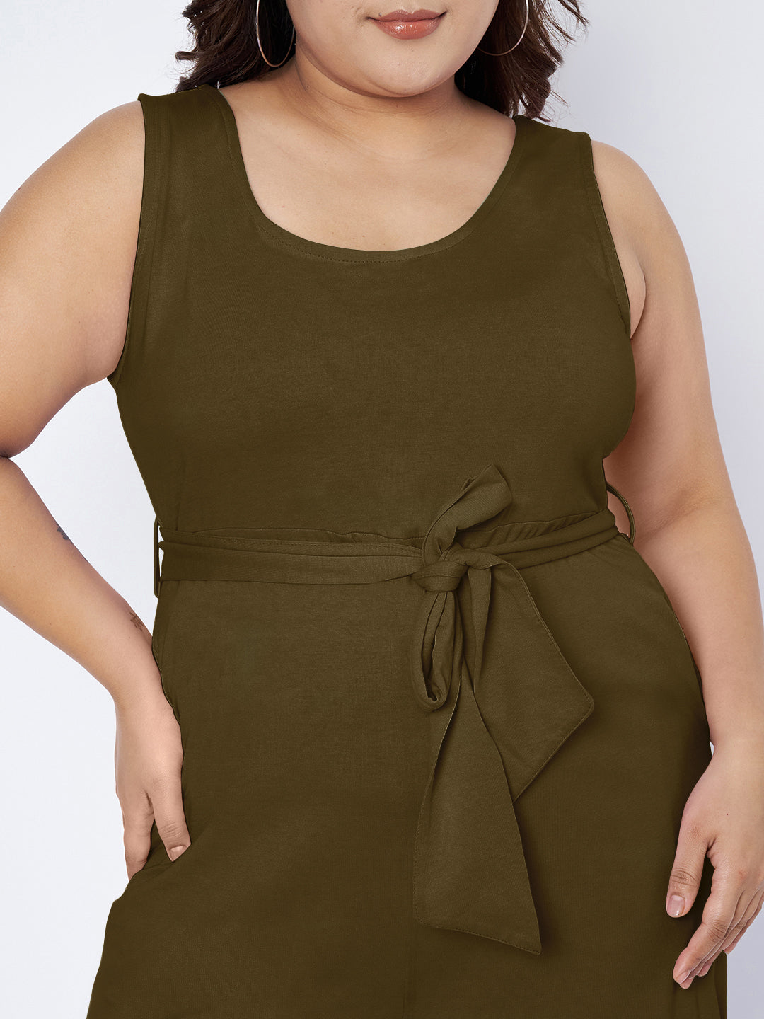 Plus Size Pure Cotton Jumpsuit