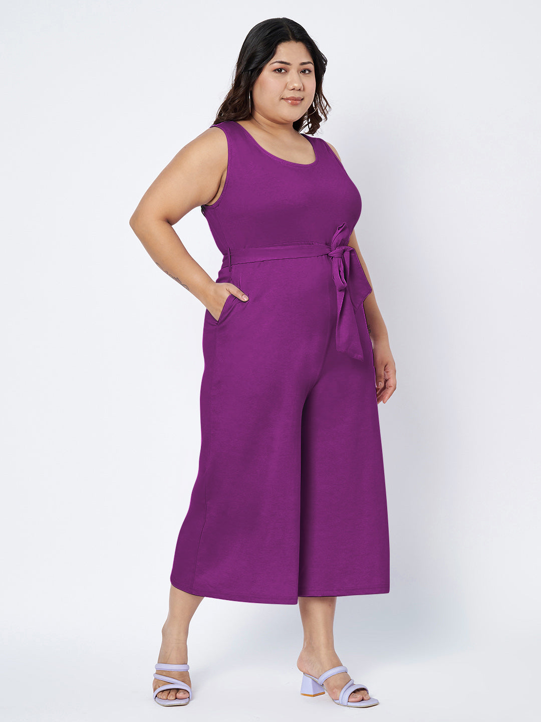 Plus Size Pure Cotton Jumpsuit