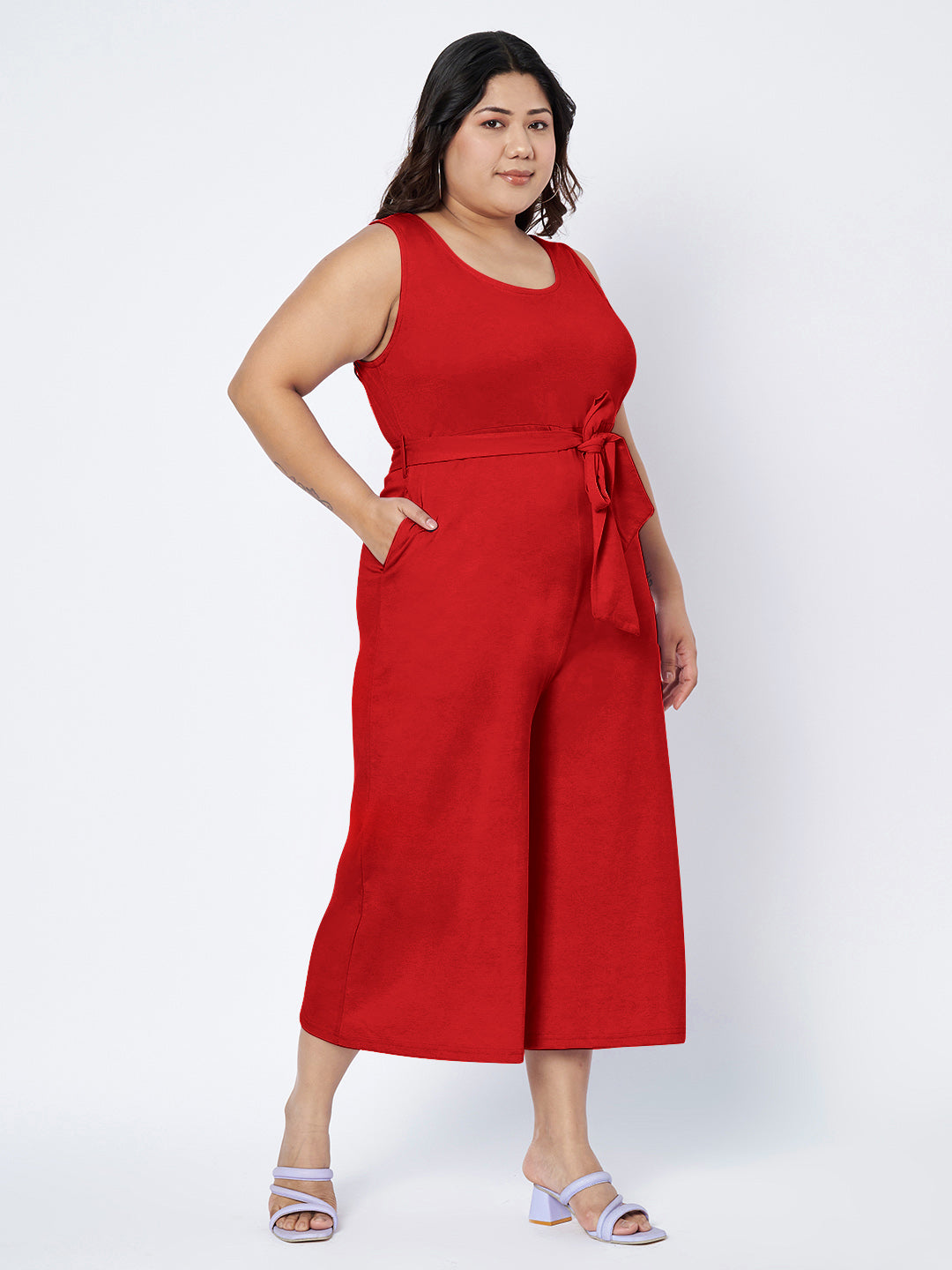 Plus Size Pure Cotton Jumpsuit
