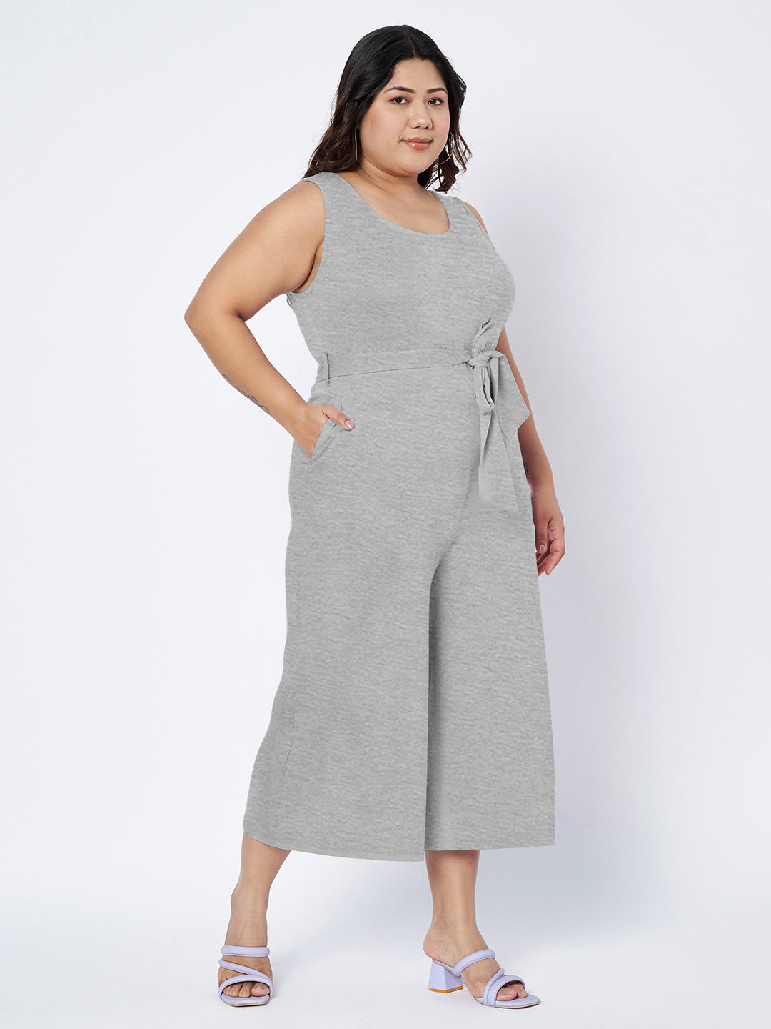 Plus Size Pure Cotton Jumpsuit