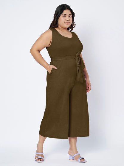 Plus Size Pure Cotton Jumpsuit