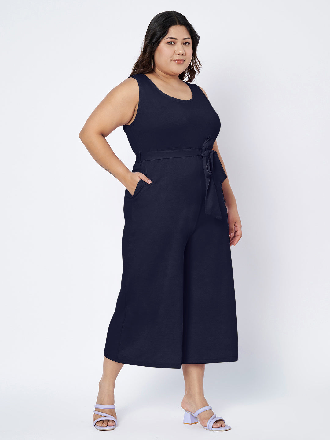 Plus Size Pure Cotton Jumpsuit