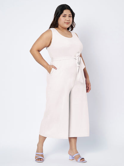 Plus Size Pure Cotton Jumpsuit