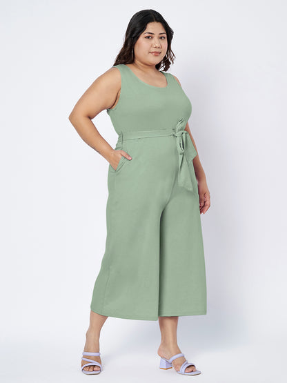 Plus Size Pure Cotton Jumpsuit