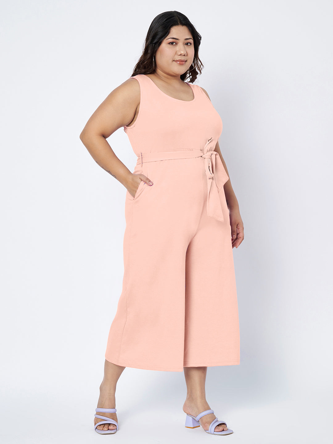 Plus Size Pure Cotton Jumpsuit