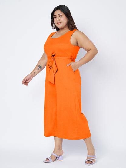 Plus Size Pure Cotton Jumpsuit