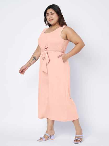 Plus Size Pure Cotton Jumpsuit