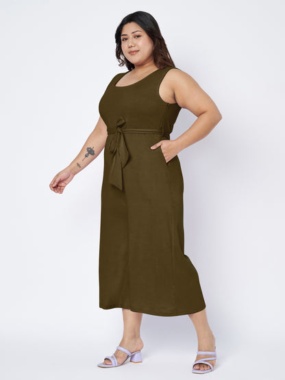 Plus Size Pure Cotton Jumpsuit