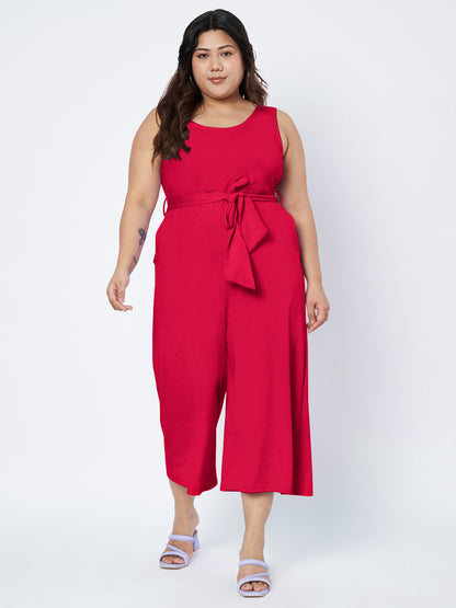 Plus Size Pure Cotton Jumpsuit