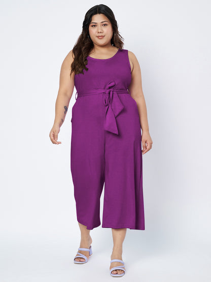 Plus Size Pure Cotton Jumpsuit